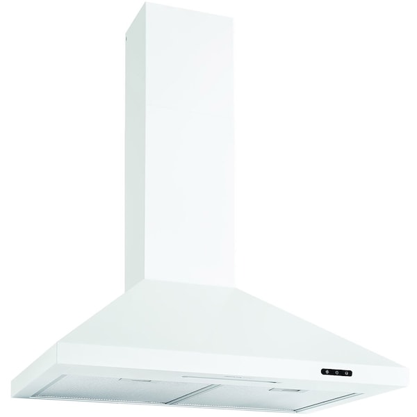 Broan-Nutone Elite EW48 Series 30in. Pyramidal Chimney Range Hood with Quiet Operation and LED Lighting - White EW4830WH - main